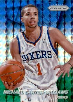 2014-15 Panini Prizm - Prizms Blue and Green Mosaic #118 Michael Carter-Williams Front