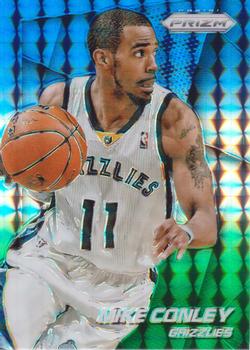 2014-15 Panini Prizm - Prizms Blue and Green Mosaic #128 Mike Conley Front