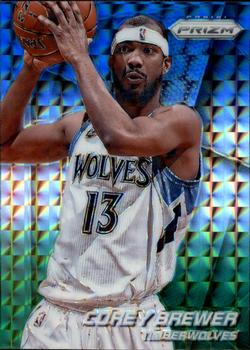 2014-15 Panini Prizm - Prizms Blue and Green Mosaic #149 Corey Brewer Front