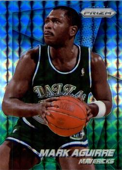 2014-15 Panini Prizm - Prizms Blue and Green Mosaic #194 Mark Aguirre Front