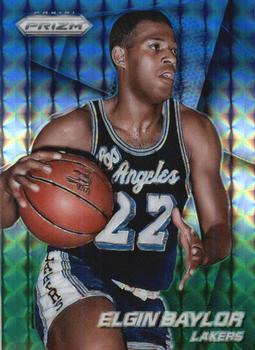 2014-15 Panini Prizm - Prizms Blue and Green Mosaic #198 Elgin Baylor Front