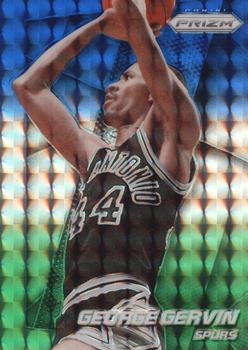 2014-15 Panini Prizm - Prizms Blue and Green Mosaic #219 George Gervin Front