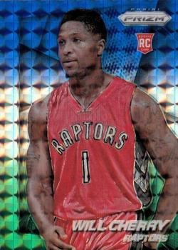 2014-15 Panini Prizm - Prizms Blue and Green Mosaic #291 Will Cherry Front