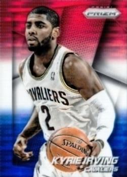2014-15 Panini Prizm - Prizms Red White and Blue Pulsar #18 Kyrie Irving Front