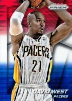 2014-15 Panini Prizm - Prizms Red White and Blue Pulsar #21 David West Front