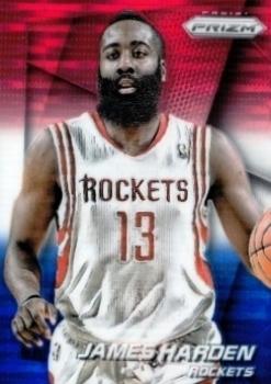 2014-15 Panini Prizm - Prizms Red White and Blue Pulsar #25 James Harden Front