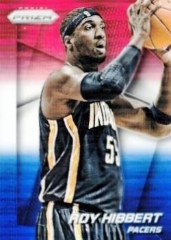 2014-15 Panini Prizm - Prizms Red White and Blue Pulsar #32 Roy Hibbert Front