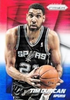 2014-15 Panini Prizm - Prizms Red White and Blue Pulsar #34 Tim Duncan Front