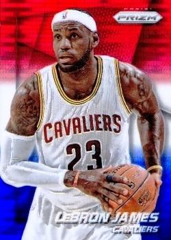 2014-15 Panini Prizm - Prizms Red White and Blue Pulsar #48 LeBron James Front