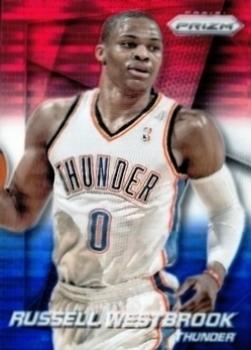 2014-15 Panini Prizm - Prizms Red White and Blue Pulsar #52 Russell Westbrook Front