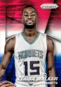 2014-15 Panini Prizm - Prizms Red White and Blue Pulsar #56 Kemba Walker Front