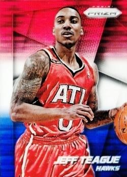 2014-15 Panini Prizm - Prizms Red White and Blue Pulsar #75 Jeff Teague Front