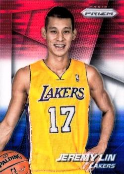 2014-15 Panini Prizm - Prizms Red White and Blue Pulsar #85 Jeremy Lin Front