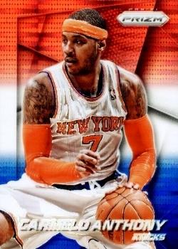 2014-15 Panini Prizm - Prizms Red White and Blue Pulsar #89 Carmelo Anthony Front