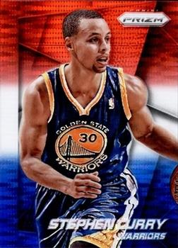 2014-15 Panini Prizm - Prizms Red White and Blue Pulsar #92 Stephen Curry Front
