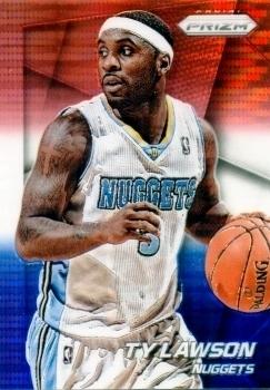 2014-15 Panini Prizm - Prizms Red White and Blue Pulsar #94 Ty Lawson Front