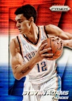 2014-15 Panini Prizm - Prizms Red White and Blue Pulsar #112 Steven Adams Front