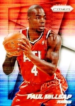 2014-15 Panini Prizm - Prizms Red White and Blue Pulsar #130 Paul Millsap Front