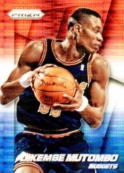2014-15 Panini Prizm - Prizms Red White and Blue Pulsar #160 Dikembe Mutombo Front