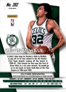 2014-15 Panini Prizm - Prizms Red White and Blue Pulsar #202 Kevin McHale Back