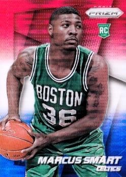 2014-15 Panini Prizm - Prizms Red White and Blue Pulsar #256 Marcus Smart Front