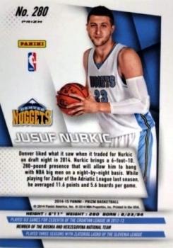 2014-15 Panini Prizm - Prizms Red White and Blue Pulsar #280 Jusuf Nurkic Back
