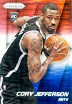 2014-15 Panini Prizm - Prizms Red White and Blue Pulsar #295 Cory Jefferson Front