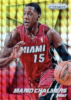 2014-15 Panini Prizm - Prizms Yellow and Red Mosaic #12 Mario Chalmers Front