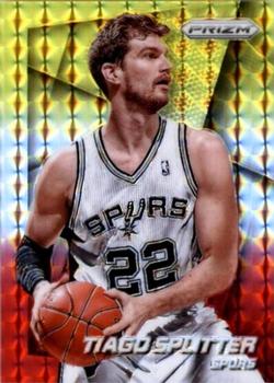 2014-15 Panini Prizm - Prizms Yellow and Red Mosaic #24 Tiago Splitter Front
