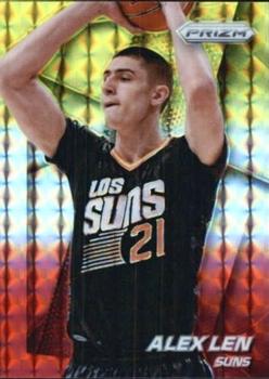 2014-15 Panini Prizm - Prizms Yellow and Red Mosaic #27 Alex Len Front