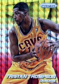 2014-15 Panini Prizm - Prizms Yellow and Red Mosaic #84 Tristan Thompson Front