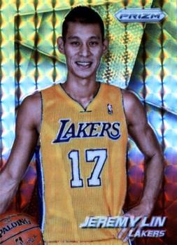 2014-15 Panini Prizm - Prizms Yellow and Red Mosaic #85 Jeremy Lin Front