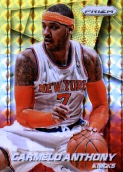2014-15 Panini Prizm - Prizms Yellow and Red Mosaic #89 Carmelo Anthony Front