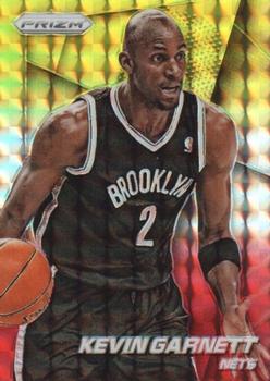 2014-15 Panini Prizm - Prizms Yellow and Red Mosaic #96 Kevin Garnett Front