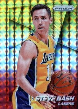 2014-15 Panini Prizm - Prizms Yellow and Red Mosaic #102 Steve Nash Front