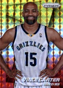 2014-15 Panini Prizm - Prizms Yellow and Red Mosaic #134 Vince Carter Front
