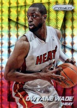 2014-15 Panini Prizm - Prizms Yellow and Red Mosaic #141 Dwyane Wade Front