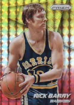 2014-15 Panini Prizm - Prizms Yellow and Red Mosaic #159 Rick Barry Front