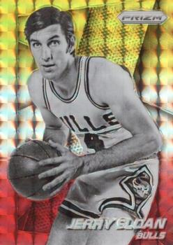 2014-15 Panini Prizm - Prizms Yellow and Red Mosaic #201 Jerry Sloan Front
