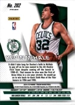 2014-15 Panini Prizm - Prizms Yellow and Red Mosaic #202 Kevin McHale Back