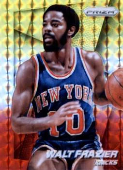 2014-15 Panini Prizm - Prizms Yellow and Red Mosaic #210 Walt Frazier Front