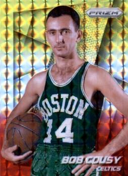 2014-15 Panini Prizm - Prizms Yellow and Red Mosaic #215 Bob Cousy Front