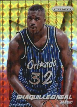 2014-15 Panini Prizm - Prizms Yellow and Red Mosaic #228 Shaquille O'Neal Front