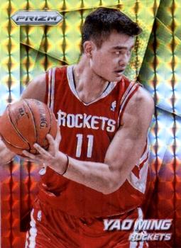 2014-15 Panini Prizm - Prizms Yellow and Red Mosaic #240 Yao Ming Front