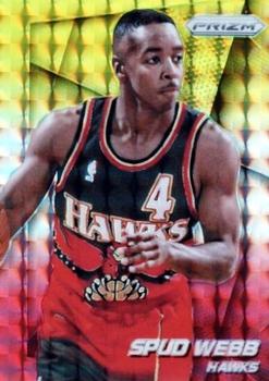 2014-15 Panini Prizm - Prizms Yellow and Red Mosaic #247 Spud Webb Front