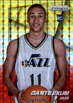 2014-15 Panini Prizm - Prizms Yellow and Red Mosaic #255 Dante Exum Front