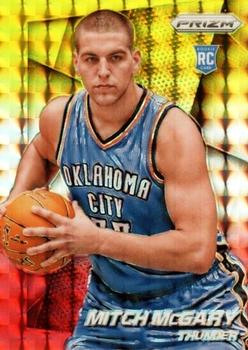 2014-15 Panini Prizm - Prizms Yellow and Red Mosaic #268 Mitch McGary Front