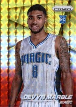2014-15 Panini Prizm - Prizms Yellow and Red Mosaic #292 Devyn Marble Front