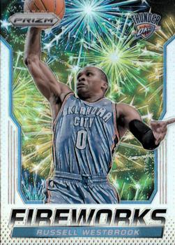 2014-15 Panini Prizm - Fireworks #14 Russell Westbrook Front