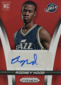 2014-15 Panini Prizm - Rookie Autographs Prizms Red #27 Rodney Hood Front